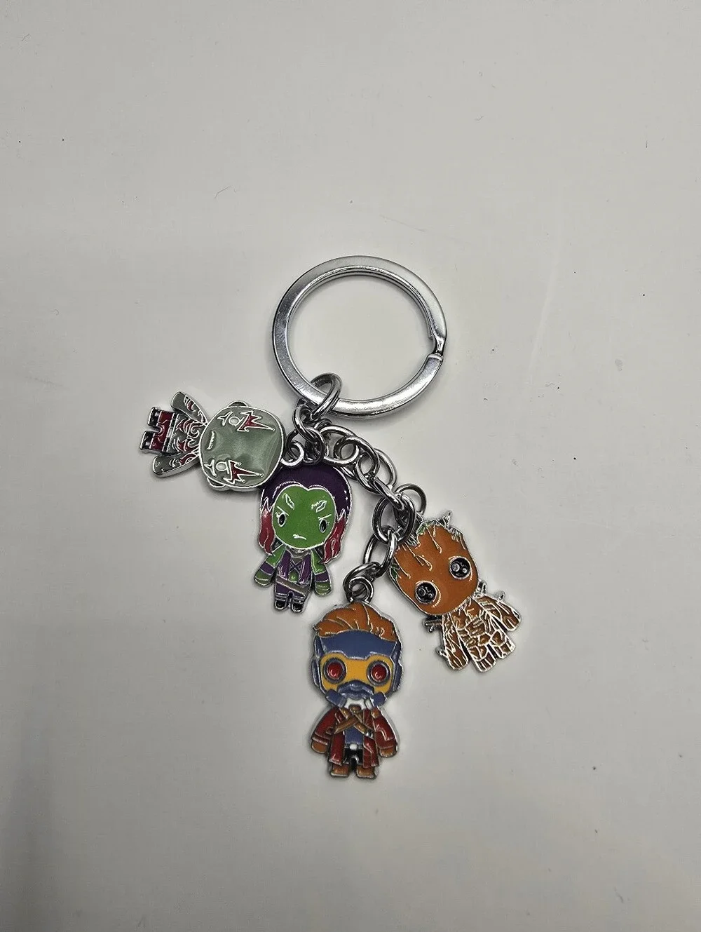 Guardians of the Galaxy Bag Charm Keychain Star Lord Groot Gamora